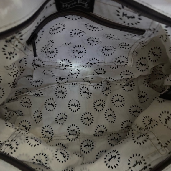 MYRA BAG CHARMING WHITE SMALL & CROSSBODY BAG canvas tote NWOT - Picture 10 of 10
